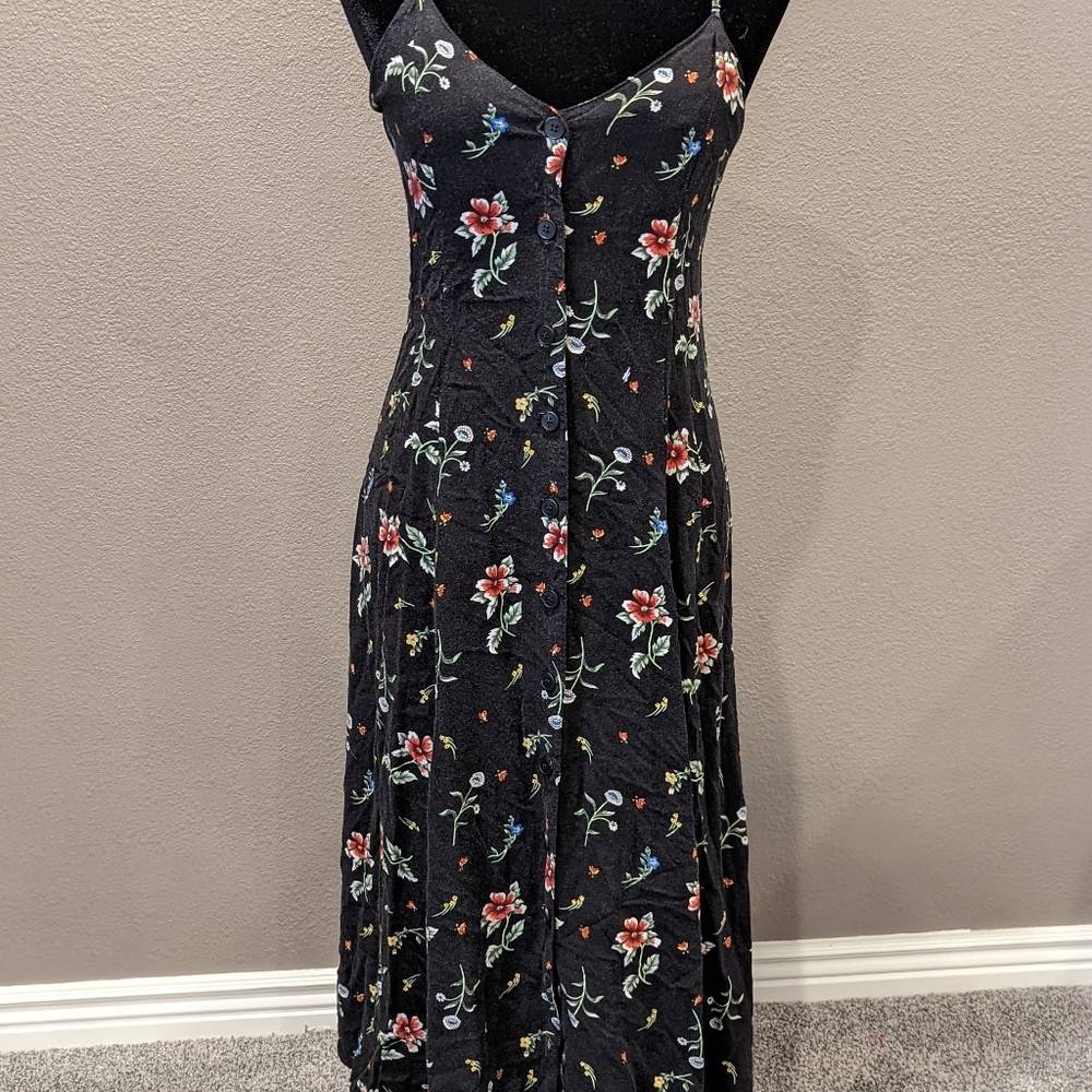 Vintage 1990s Whitney Collection Floral Maxi Dress